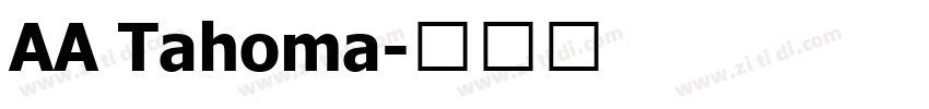 AA Tahoma字体转换